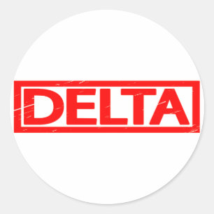 Sticker Rond Timbre Delta
