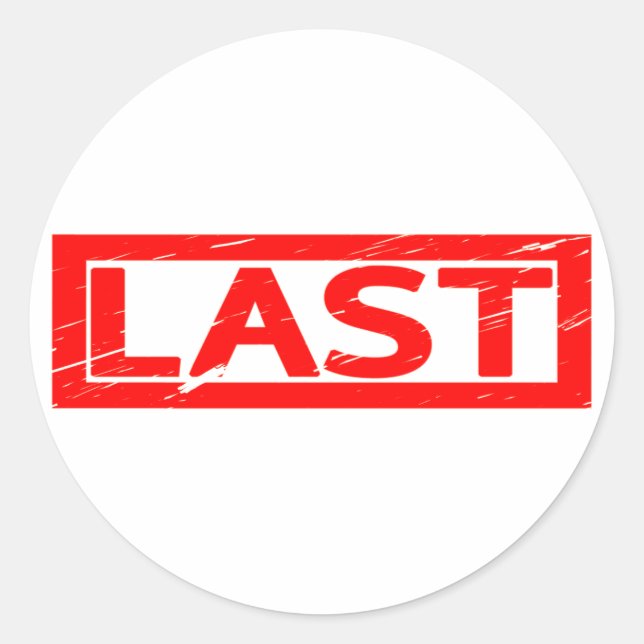 Sticker Rond Timbre dernier (Devant)