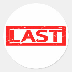 Sticker Rond Timbre dernier