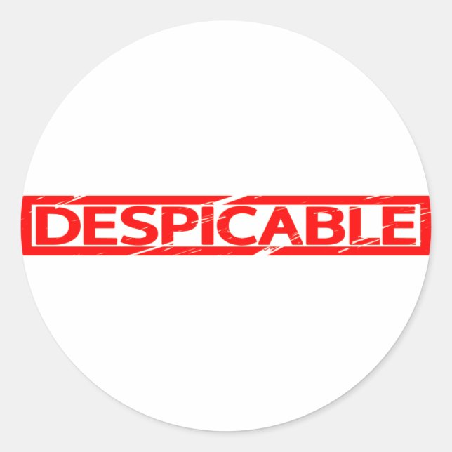 Sticker Rond Timbre désagréable (Devant)