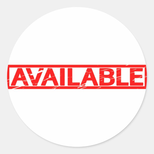 Sticker Rond Timbre disponible (Devant)