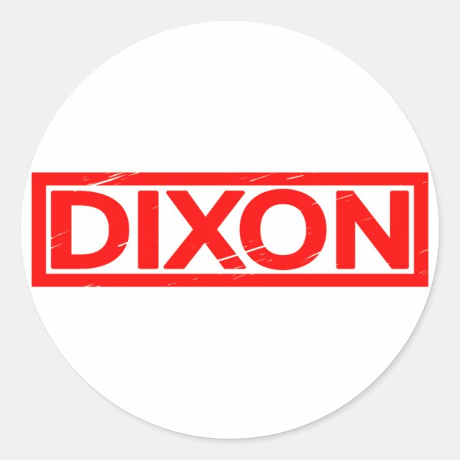 Sticker Rond Timbre Dixon (Devant)