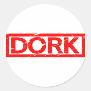 Sticker Rond Timbre Dork