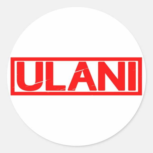 Sticker Rond Timbre d'Ulani (Devant)