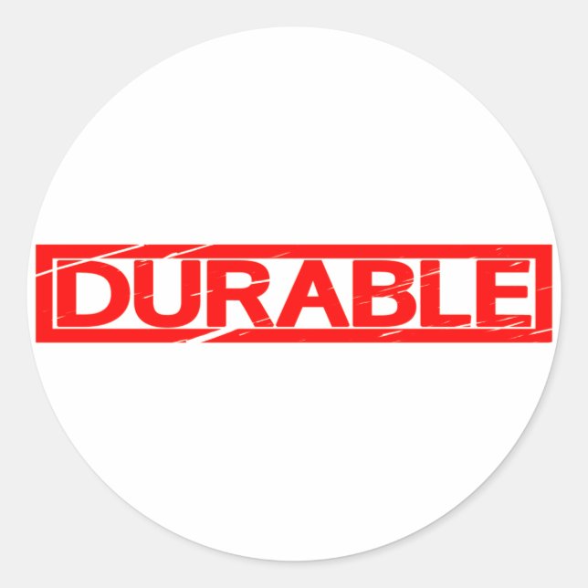 Sticker Rond Timbre durable (Devant)