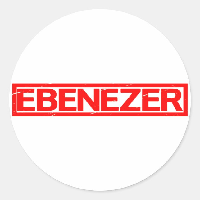 Sticker Rond Timbre Ebenezer (Devant)