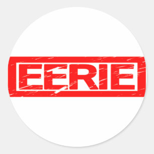 Sticker Rond Timbre Eerie