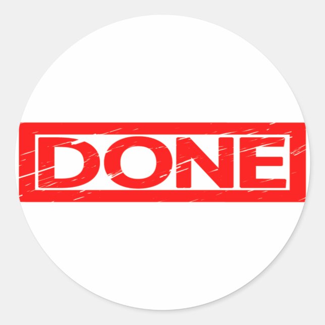 Sticker Rond Timbre effectué (Devant)