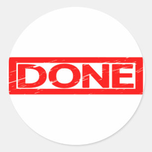 Sticker Rond Timbre effectué