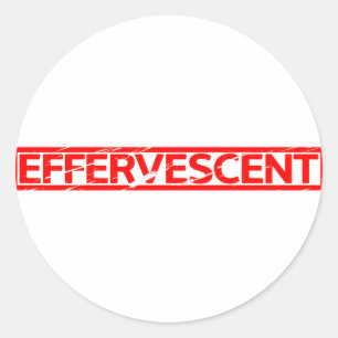 Sticker Rond Timbre Effervescent