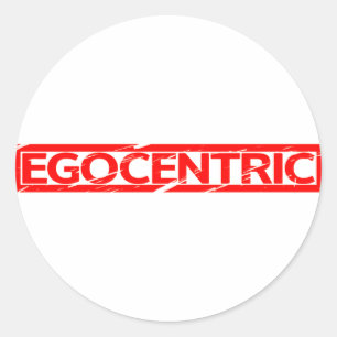 Sticker Rond Timbre Egocentrique