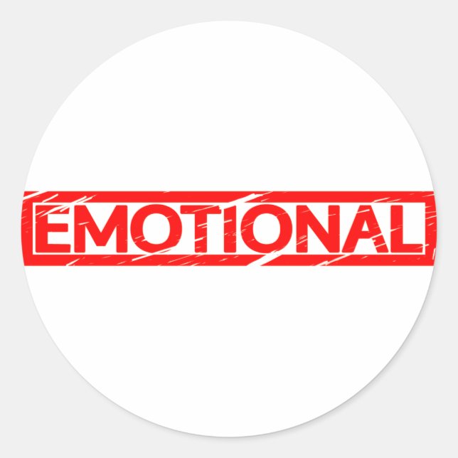 Sticker Rond Timbre émotionnel (Devant)