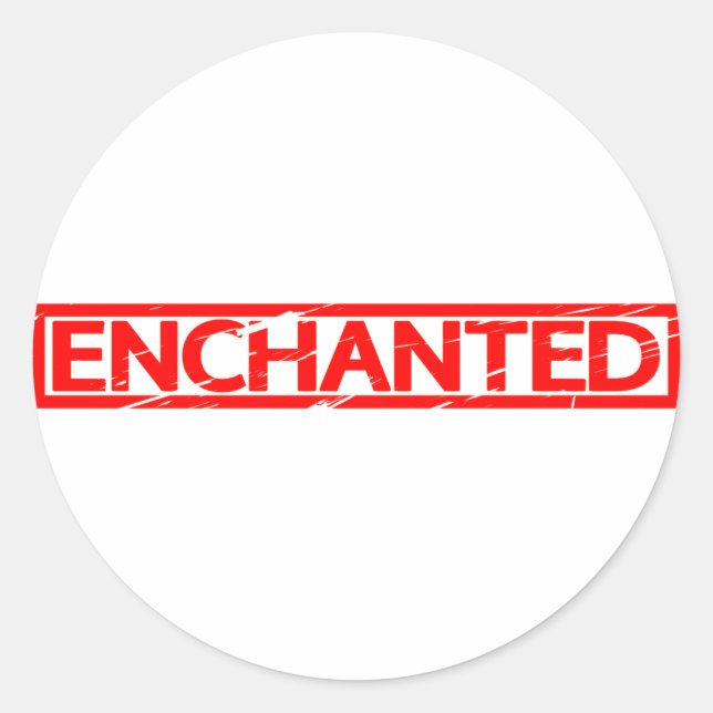 Sticker Rond Timbre enchanté (Devant)