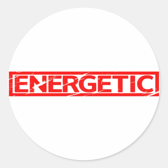 Sticker Rond Timbre énergétique (Devant)