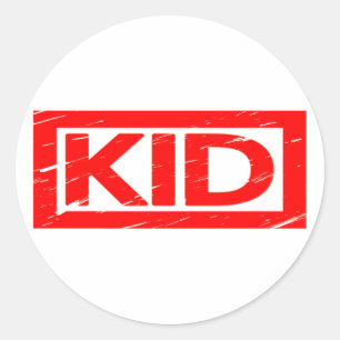 Sticker Rond Timbre enfant