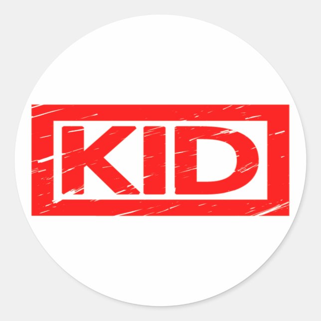Sticker Rond Timbre enfant (Devant)