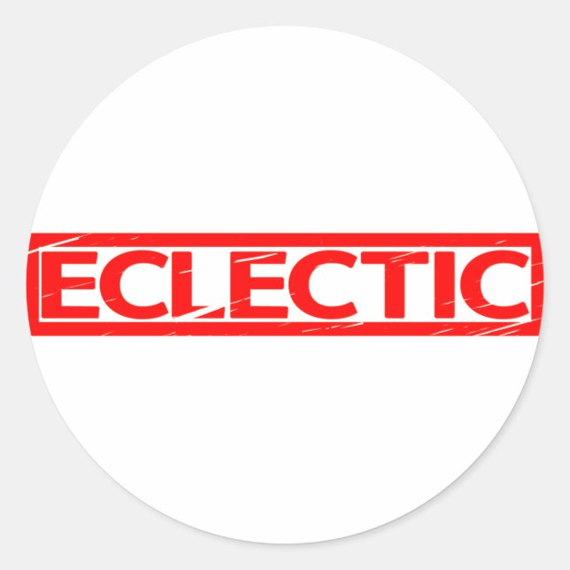 Sticker Rond Timbre épectique (Devant)
