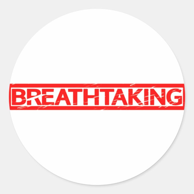 Sticker Rond Timbre époustouflant (Devant)