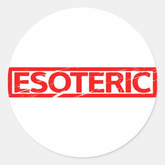 Sticker Rond Timbre ésotérique (Devant)