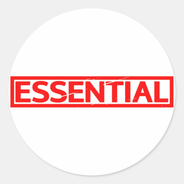 Sticker Rond Timbre essentiel (Devant)