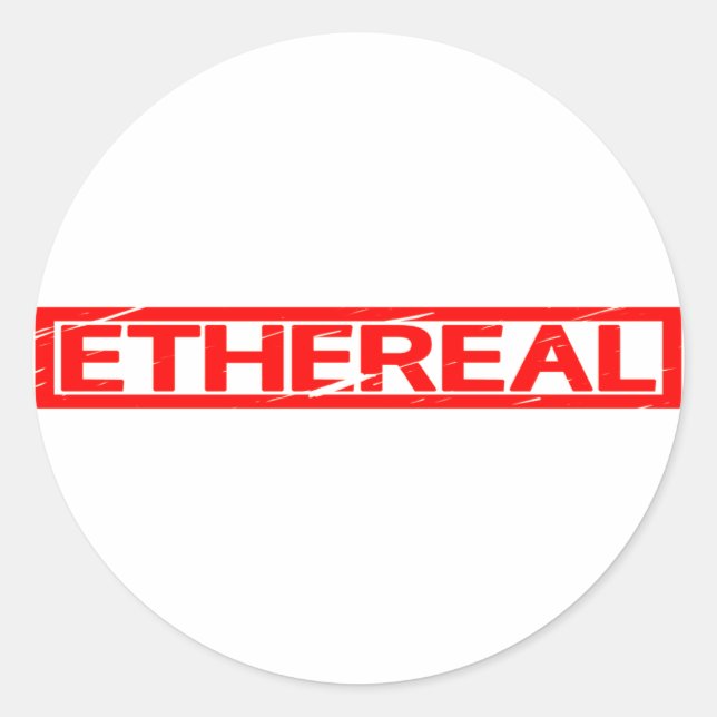 Sticker Rond Timbre éthéré (Devant)