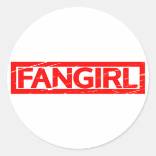 Sticker Rond Timbre Fangirl