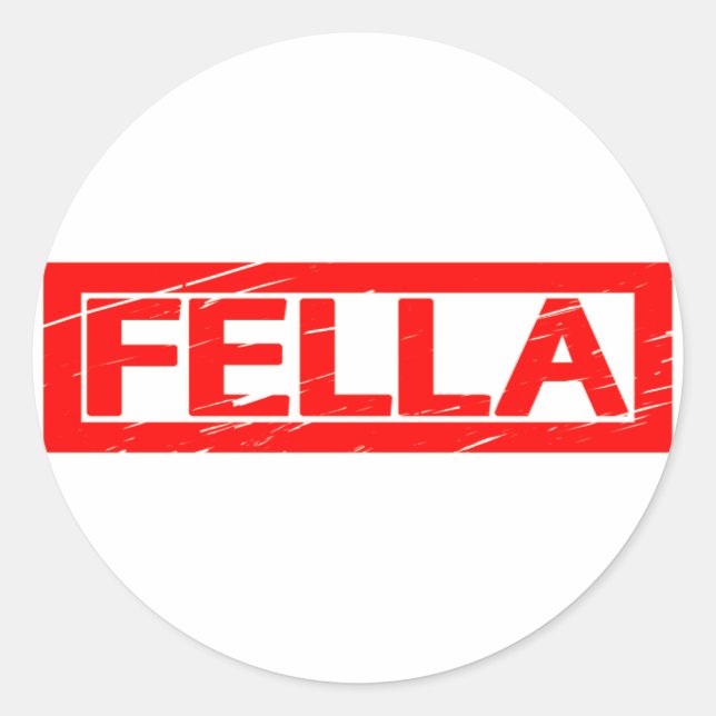 Sticker Rond Timbre Fella (Devant)