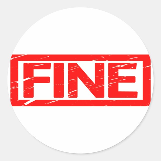 Sticker Rond Timbre fin (Devant)