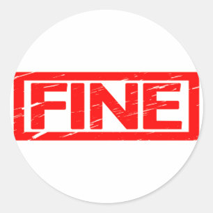 Sticker Rond Timbre fin