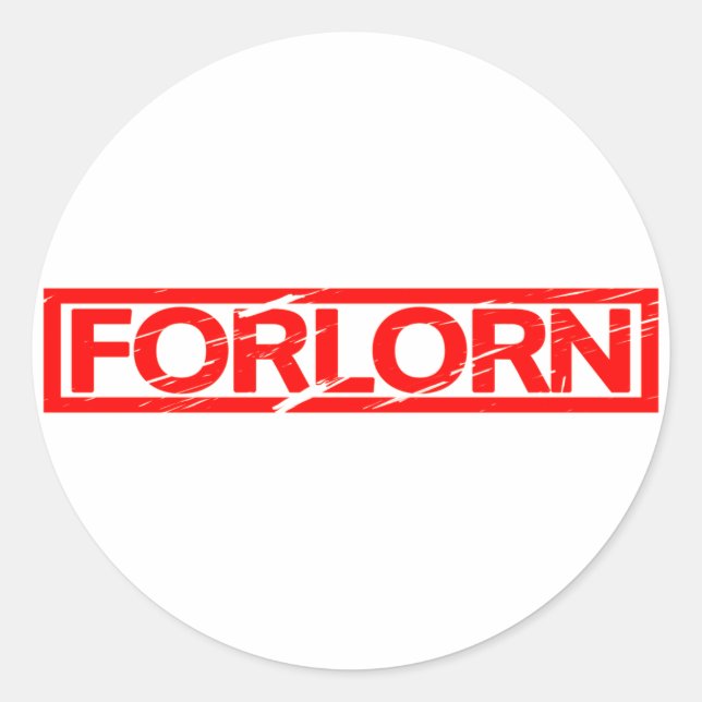 Sticker Rond Timbre Forlorn (Devant)