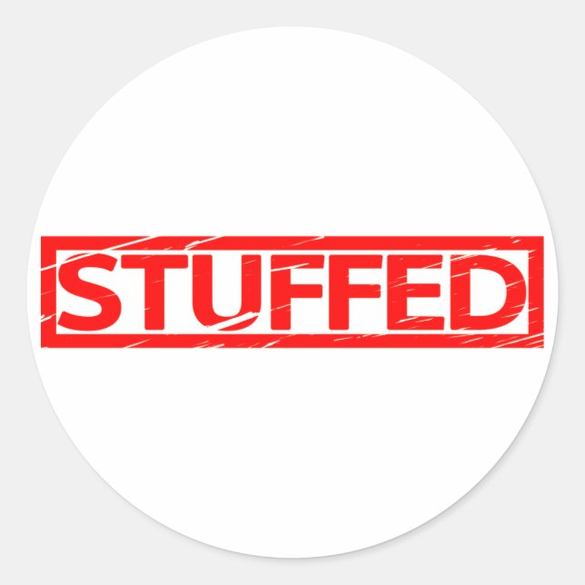 Sticker Rond Timbre fourré (Devant)