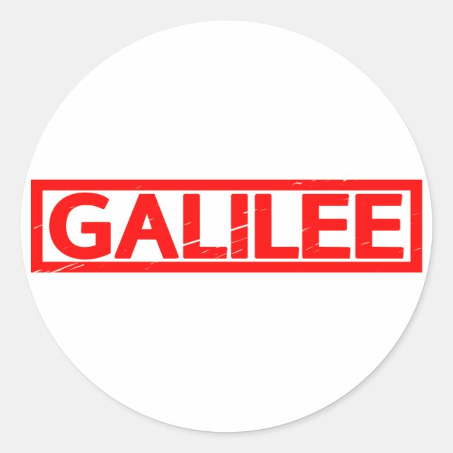 Sticker Rond Timbre Galilee (Devant)