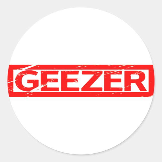 Sticker Rond Timbre Geezer (Devant)
