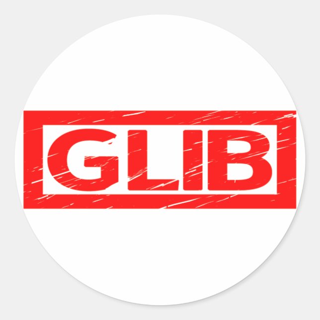 Sticker Rond Timbre Glib (Devant)