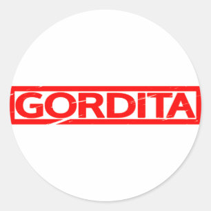 Sticker Rond Timbre Gordita