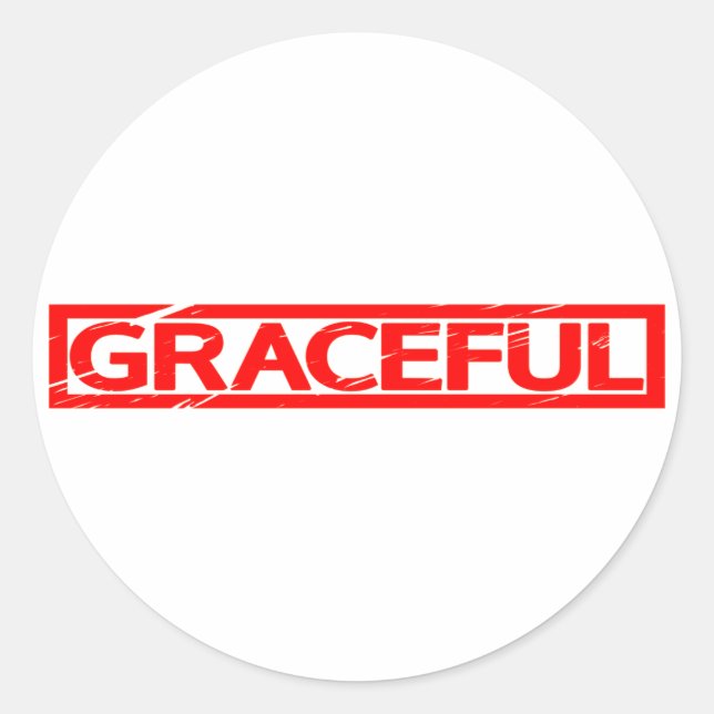Sticker Rond Timbre gracieux (Devant)