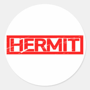Sticker Rond Timbre Hermit