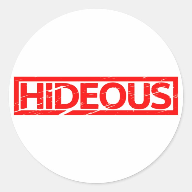 Sticker Rond Timbre Hide (Devant)
