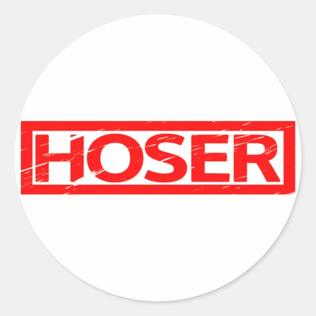 Sticker Rond Timbre Hoser (Devant)