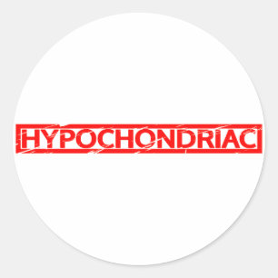 Sticker Rond Timbre Hypochondriaque