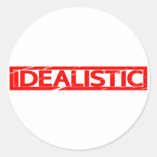 Sticker Rond Timbre idéaliste