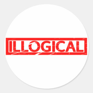 Sticker Rond Timbre illogique