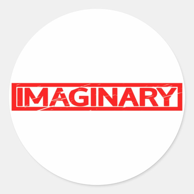 Sticker Rond Timbre imaginaire (Devant)