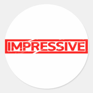 Sticker Rond Timbre impressionnant