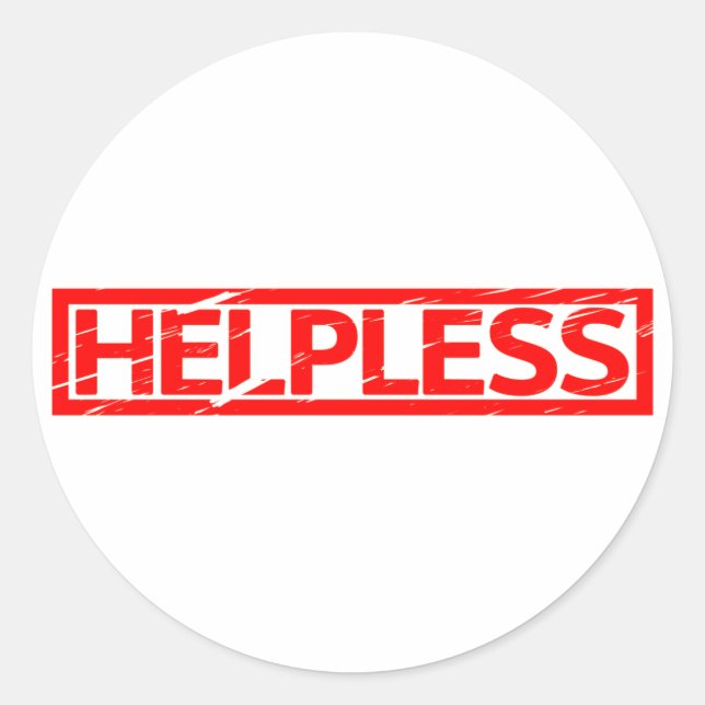 Sticker Rond Timbre impuissant (Devant)