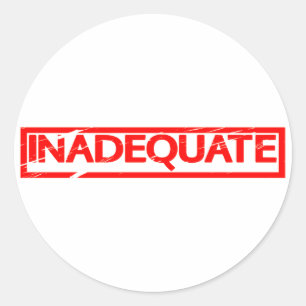 Sticker Rond Timbre inadéquat
