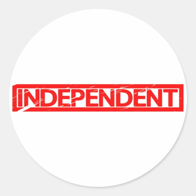 Sticker Rond Timbre indépendant (Devant)