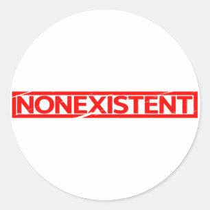 Sticker Rond Timbre inexistant