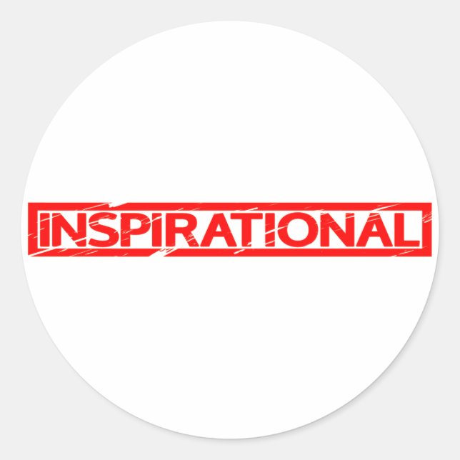 Sticker Rond Timbre inspirant (Devant)