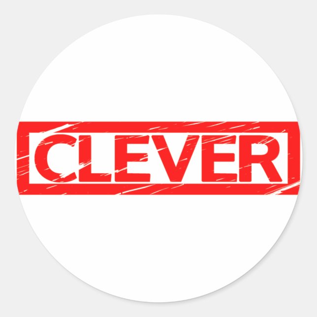 Sticker Rond Timbre intelligent (Devant)